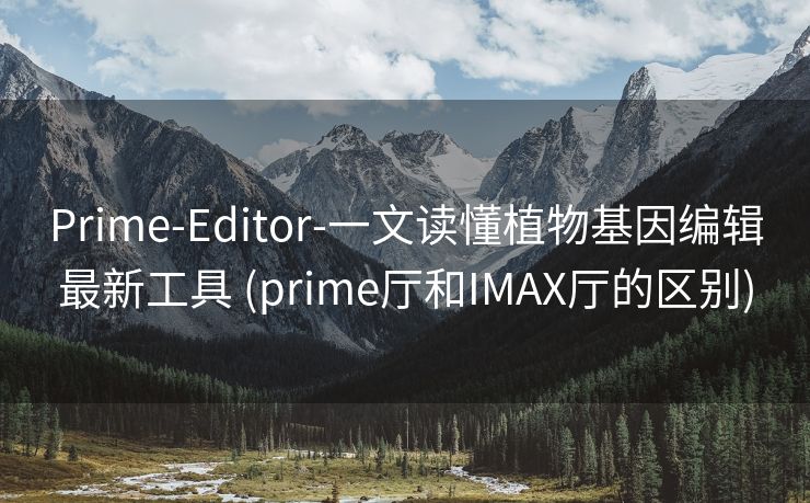 Prime-Editor-一文读懂植物基因编辑最新工具 (prime厅和IMAX厅的区别)