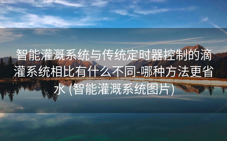 智能灌溉系统与传统定时器控制的滴灌系统相比有什么不同-哪种方法更省水 (智能灌溉系统图片)