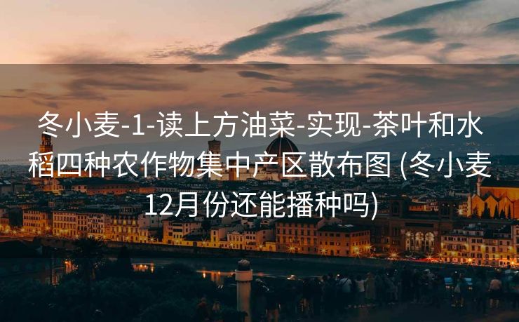 冬小麦-1-读上方油菜-实现-茶叶和水稻四种农作物集中产区散布图 (冬小麦12月份还能播种吗)