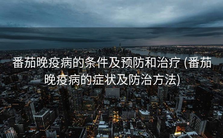 番茄晚疫病的条件及预防和治疗 (番茄晚疫病的症状及防治方法)