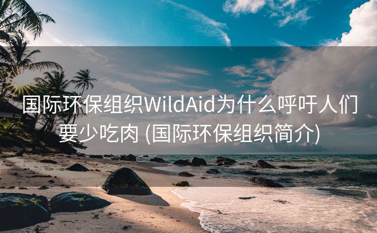 国际环保组织WildAid为什么呼吁人们要少吃肉 (国际环保组织简介)