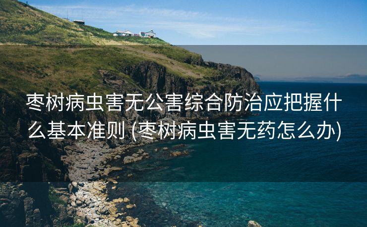 枣树病虫害无公害综合防治应把握什么基本准则 (枣树病虫害无药怎么办)