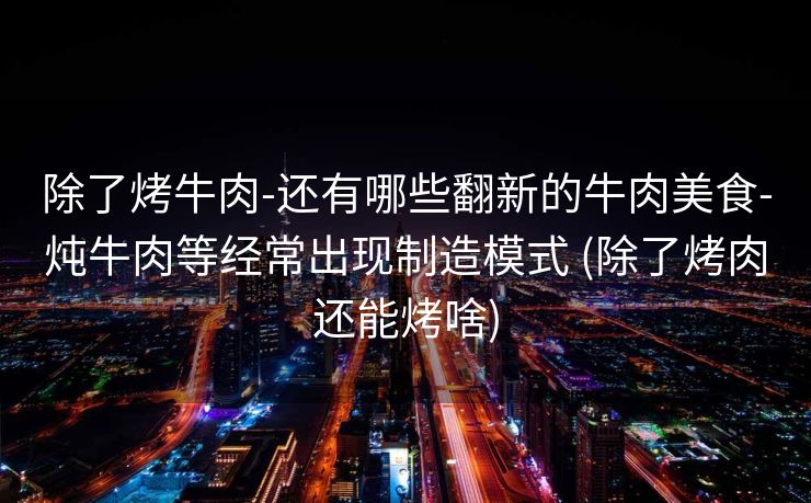 除了烤牛肉-还有哪些翻新的牛肉美食-炖牛肉等经常出现制造模式 (除了烤肉还能烤啥)