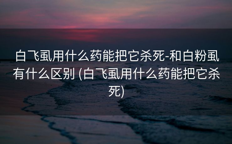白飞虱用什么药能把它杀死-和白粉虱有什么区别 (白飞虱用什么药能把它杀死)