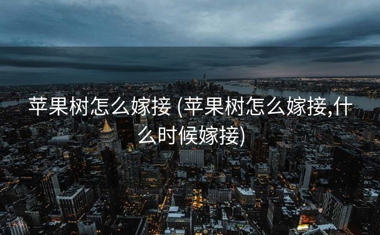 苹果树怎么嫁接 (苹果树怎么嫁接,什么时候嫁接)