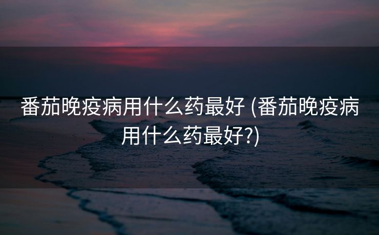 番茄晚疫病用什么药最好 (番茄晚疫病用什么药最好?)