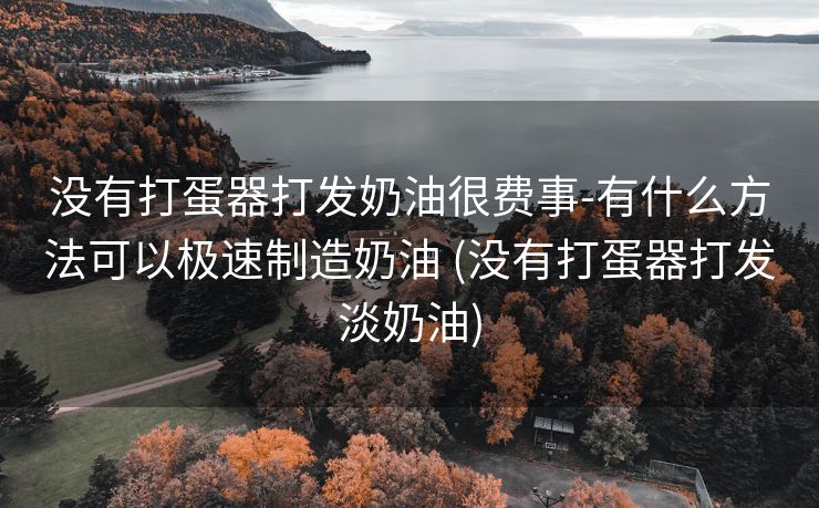 没有打蛋器打发奶油很费事-有什么方法可以极速制造奶油 (没有打蛋器打发淡奶油)