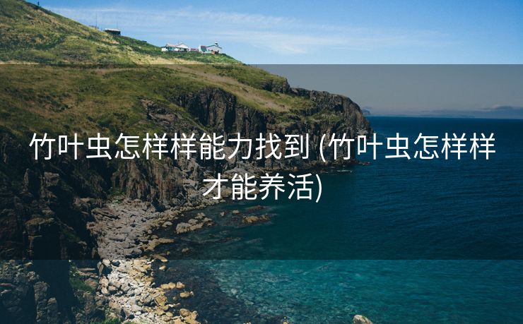 竹叶虫怎样样能力找到 (竹叶虫怎样样才能养活)