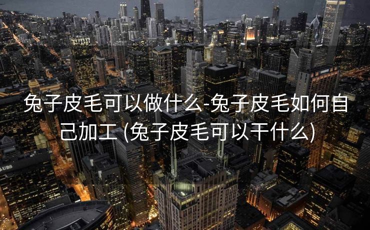 兔子皮毛可以做什么-兔子皮毛如何自己加工 (兔子皮毛可以干什么)