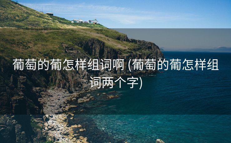 葡萄的葡怎样组词啊 (葡萄的葡怎样组词两个字)