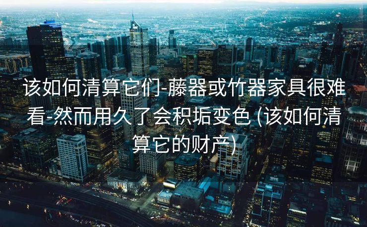 该如何清算它们-藤器或竹器家具很难看-然而用久了会积垢变色 (该如何清算它的财产)